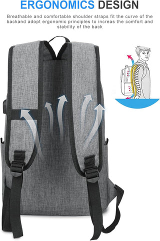 VECAVE Lightweight Casual Laptop Backpack Purse for Women,Travel Backpack with laptop compartment