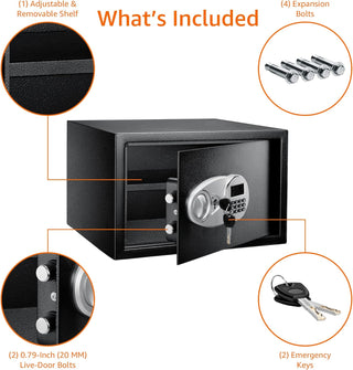 Amazon Basics Electronic Security Safe 14 L, Black