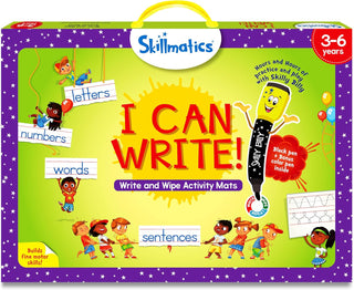 Skillmatics Educational Toy - I Can Write, Perfect Preschool & Kindergarten Learning Activity for Kids, Toddlers, Supplies for School/Classroom, Gifts for Girls & Boys Ages 3, 4, 5, 6