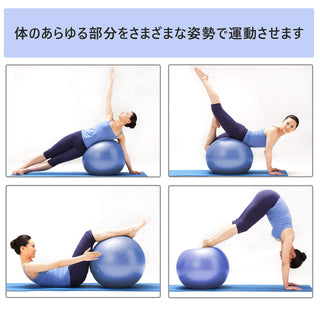 PROIRON Yoga Ball Anti-Burst Exercise Ball Chair with Quick Pump Slip Resistant Gym Ball Supports 500KG Balance Ball for Pilates Yoga Birthing Pregnancy Stability Gym Workout Training