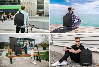 CAFELE Anti-Theft Laptop Backpack USB Travel Computer Backpack College Bookbag School Backpack