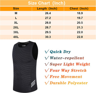 Rldym Men's Sleeveless Sports Undershirt Quick Dry Muscle Tank Tops Base Layer Vests Breathable Sport Clothing for Cycling Running Jogging Gym Vest