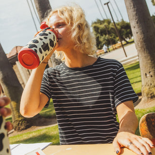 bottlebottle BOTTLE BOTTLE 32oz Insulated Water Bottle Stainless Steel Sport Water Bottle with Straw Dual-use Lid Design for Gym with Pill Box (green)