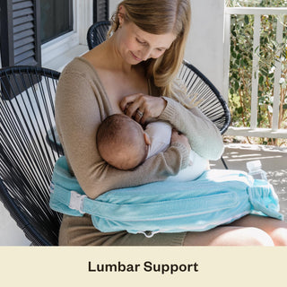 My Brest Friend Deluxe Nursing Pillow for Breastfeeding & Bottle Feeding, Enhanced Posture Support Feeding Pillow, Double Straps & Removable Extra Soft Slipcover, Evening Grey