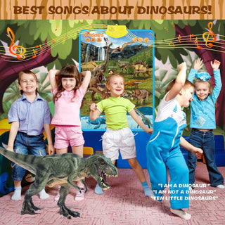 Interactive Dinosaur Poster - Electronic Interactive Educational Talking Poster Learn Names & Sounds & Facts & Games of Dinosaur Learning Toys for Toddlers, Boys and Girls Ages 3-5