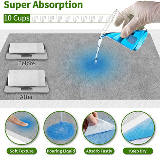 Mumoo Bear Pet Training Pads Super Absorbent Puppy Pads Anti Slip Toilet Pee Mat, Leak Proof & Quick Dry Pet Pads for Dogs Cats Rabbits Pets (40 PACK-60 * 60CM)