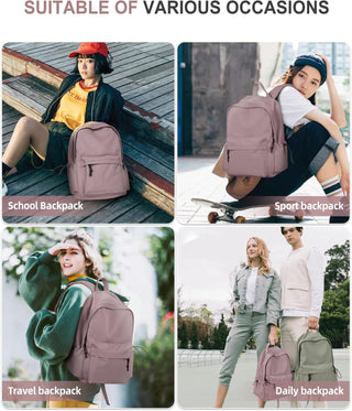 VECAVE Lightweight Casual Laptop Backpack Purse for Women,Travel Backpack with laptop compartment