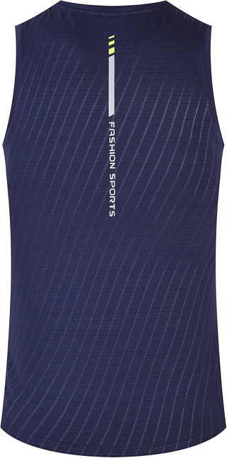 Rldym Men's Sleeveless Sports Undershirt Quick Dry Muscle Tank Tops Base Layer Vests Breathable Sport Clothing for Cycling Running Jogging Gym Vest