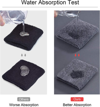 6 Pack Wrist Sweatbands Tennis Wrist Bands Absorbent Sweatbands for Football Basketball Running Athletic Sports and Working Out