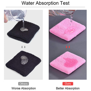 6 Pack Wrist Sweatbands Tennis Wrist Bands Absorbent Sweatbands for Football Basketball Running Athletic Sports and Working Out