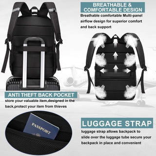 CAFELE Anti-Theft Laptop Backpack USB Travel Computer Backpack College Bookbag School Backpack
