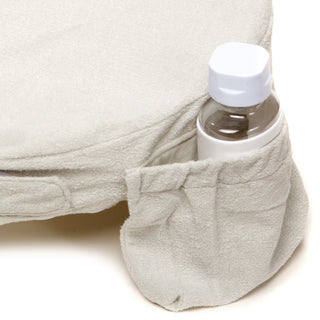 My Brest Friend Deluxe Nursing Pillow for Breastfeeding & Bottle Feeding, Enhanced Posture Support Feeding Pillow, Double Straps & Removable Extra Soft Slipcover, Evening Grey