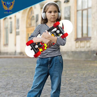 Versa-Marts Mini Cruiser Skateboard, Best Kids' Skateboard for Beginners with Unique Technology and High Performance Features