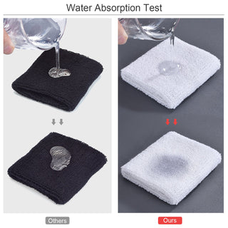 6 Pack Wrist Sweatbands Tennis Wrist Bands Absorbent Sweatbands for Football Basketball Running Athletic Sports and Working Out