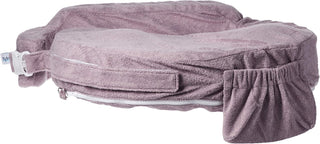 My Brest Friend Deluxe Nursing Pillow for Breastfeeding & Bottle Feeding, Enhanced Posture Support Feeding Pillow, Double Straps & Removable Extra Soft Slipcover, Evening Grey