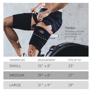 Sports Research Sweet Sweat Thigh Trimmers for Men & Women Increases Heat and Sweat Production to The Thigh Area Includes Mesh Carrying Bag (Medium, Yellow)