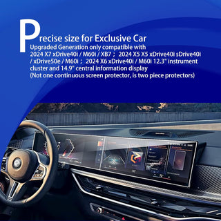 XXCIWP Tempered Glass 2025 2024 BMW X5 M60i Bmw Screen Protector for 2024 BMW X5 X6 X7 xDrive40i,Idrive 8 Touch Screen 2024 BMW X7 M60i Accessories