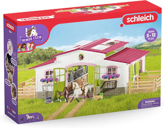Schleich Horse Club, 44-Piece Playset, Horse Toys for Girls and Boys 5-12 years old Riding Center with Rider and Horses