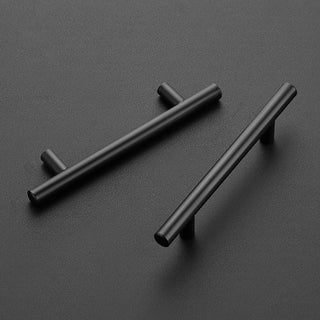 Home Expert 10 Pack 7.38'' Matte Black Cabinet Pulls Stainless Steel Cabinet Handles 7-3/8 inch Length Matte Black Drawer Pulls 5 inch Hole Center Kitchen Drawer Pulls