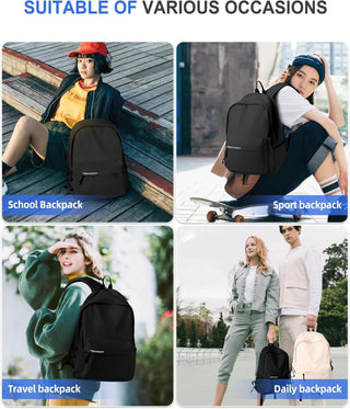 VECAVE Lightweight Casual Laptop Backpack Purse for Women,Travel Backpack with laptop compartment