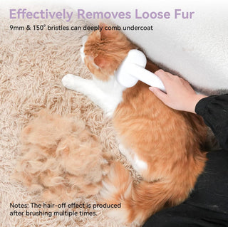 aumuca Cat Brush for Shedding and Grooming, Self Cleaning Slicker Brush for Short or Long Haired Cats, Pet Dog Hair Brush for Puppy Kitten Massage Removes Loose Undercoat, Mats, Tangled Hair, Shed Fur