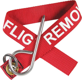 MAUHOSO Remove Before Flight Key Chain,Government Issue Military Surplus Red/White Key Ring USA air force Military