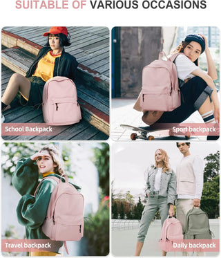 VECAVE Lightweight Casual Laptop Backpack Purse for Women,Travel Backpack with laptop compartment