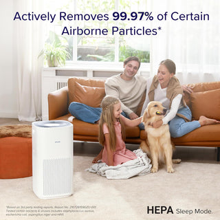LEVOIT Air Purifiers for Large Home Bedroom 83m², CADR 400m³/h, Alexa Enabled, H13 HEPA Filter with PM2.5 Intelligent Air Quality Sensor, Removes 99.97% Pollen Allergy Dust Smoke Pet, Auto Mode, White