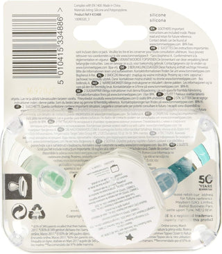 Tommee Tippee Moda Soothers, Symmetrical Orthodontic Design, BPA-Free Silicone Baglet, Includes Steriliser Box, 6-18m, Pack of 2 Dummies