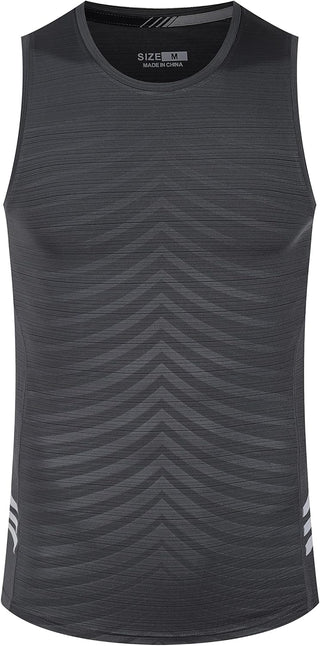Rldym Men's Sleeveless Sports Undershirt Quick Dry Muscle Tank Tops Base Layer Vests Breathable Sport Clothing for Cycling Running Jogging Gym Vest