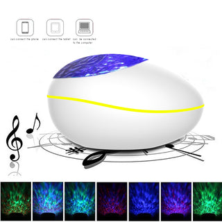 Coversage Ocean Wave Projector LED Night Light Bluetooth-compatible USB Remote Control Music Player Speaker Aurora Projection Coversage Ocean Wave Projector LED Night Light Bluetooth-compa