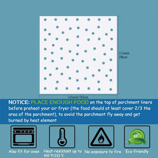 Rectangular Air Fryer Steamer Paper
