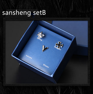 925 Silver Men''s Earrings single fashionable silver earrings