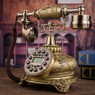 Yueqi antique European telephone rotary panel retro fashion creative telephone home fixed telephone telephone