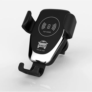 Air outlet car wireless charging bracket suction cup gravity wireless charging cattle head car wireless charger