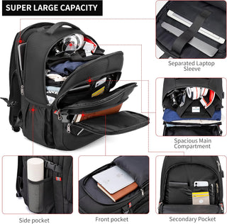 CAFELE Anti-Theft Laptop Backpack USB Travel Computer Backpack College Bookbag School Backpack