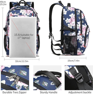 CAFELE Anti-Theft Laptop Backpack USB Travel Computer Backpack College Bookbag School Backpack