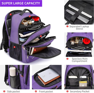 CAFELE Anti-Theft Laptop Backpack USB Travel Computer Backpack College Bookbag School Backpack