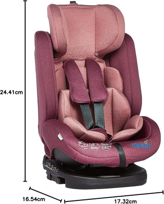MOON Rover Car Seat – Baby Travel Gear Group 0-1-2-3 360 Degree Carrier w/Isofix 0-12yr Safety Products Rear & Forward Convertible Accessories - Grey