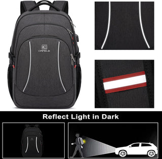 CAFELE Anti-Theft Laptop Backpack USB Travel Computer Backpack College Bookbag School Backpack