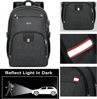CAFELE Anti-Theft Laptop Backpack USB Travel Computer Backpack College Bookbag School Backpack