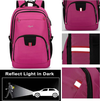 CAFELE Anti-Theft Laptop Backpack USB Travel Computer Backpack College Bookbag School Backpack