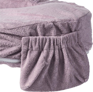 My Brest Friend Deluxe Nursing Pillow for Breastfeeding & Bottle Feeding, Enhanced Posture Support Feeding Pillow, Double Straps & Removable Extra Soft Slipcover, Evening Grey