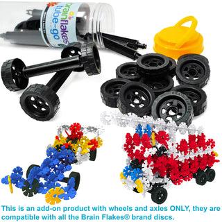 Brain Flakes Viahart Building Toy Set | 500 Piece | Interlocking Disc | STEM Toy | Building and Construction Set | Educational & Learning Toys For Kids, Children | Plastic