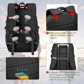 CAFELE Anti-Theft Laptop Backpack USB Travel Computer Backpack College Bookbag School Backpack