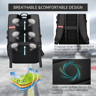 CAFELE Anti-Theft Laptop Backpack USB Travel Computer Backpack College Bookbag School Backpack