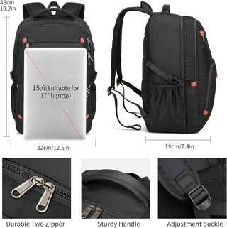CAFELE Anti-Theft Laptop Backpack USB Travel Computer Backpack College Bookbag School Backpack