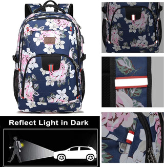CAFELE Anti-Theft Laptop Backpack USB Travel Computer Backpack College Bookbag School Backpack