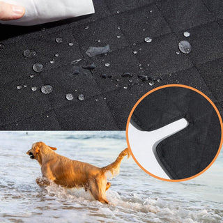 GSODC Dog Car Seat Cover for Back Seat Cover for Kids（1 Pack） with Dog Seat Belt Non Stick Fur Car Seat Protector for Dogs Nonslip Water Proof Durable Dog Car Seat Cover for Truck SUV 1, Black