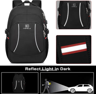 CAFELE Anti-Theft Laptop Backpack USB Travel Computer Backpack College Bookbag School Backpack